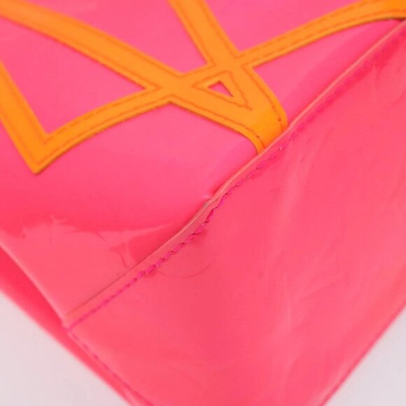 LOUIS VUITTON Monogram Vernis Fluo Reade PM Hand Bag Red M91903 Auth yk17584AV - Picture 4 of 16